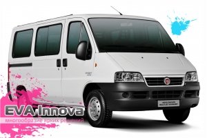 Fiat Ducato 244 прямоугольные фары (ЕЛАБУГА)