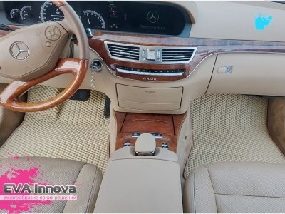 Коврики EVA 3D c бортами для Mercedes S-класс W221 2005 - 2013