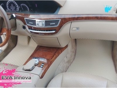 Коврики EVA 3D c бортами для Mercedes S-класс W221 LONG 2005 - 2013