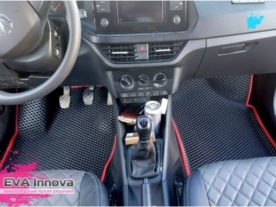 Коврики EVA 3D c бортами для Volkswagen Polo VI 2020 - наст. время