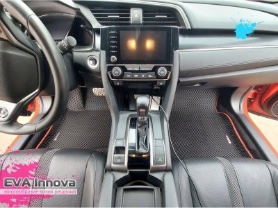 Коврики EVA 3D c бортами для Honda Civic X (5 дверей) 2015 - 2021