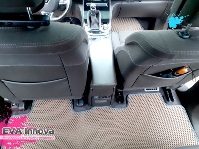 Коврики EVA 3D c бортами для Renault Espace V 2015+ 3 ряда