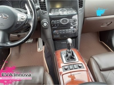 Коврики EVA 3D c бортами для Infiniti QX70 2013 - 2017