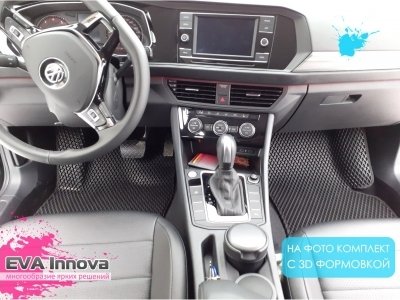 Коврики EVA 3D c бортами для Volkswagen Jetta VII 2020 - наст. время