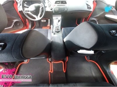 Коврики EVA 3D c бортами для Honda Civic VIII FN (хетчбек) 2005 - 2011