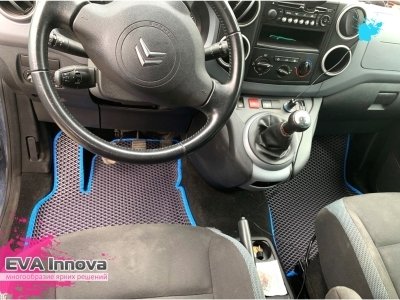 Коврики EVA 3D c бортами для Citroen Berlingo 2008 - 2023