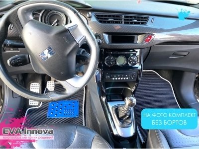 Коврики EVA 3D c бортами для Citroen DS3 2009 - 2015