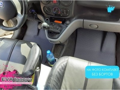 Коврики EVA 3D c бортами для Fiat Doblo 2005 - 2015