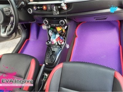 Коврики EVA 3D c бортами для Kia Picanto III 2017 - наст. время