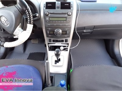 Коврики EVA 3D c бортами для Toyota Corolla (E140/E150) 2006 - 2013