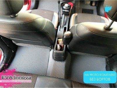 Коврики EVA 3D c бортами для Nissan Note II Гибрид прав. руль 2012 - 2020